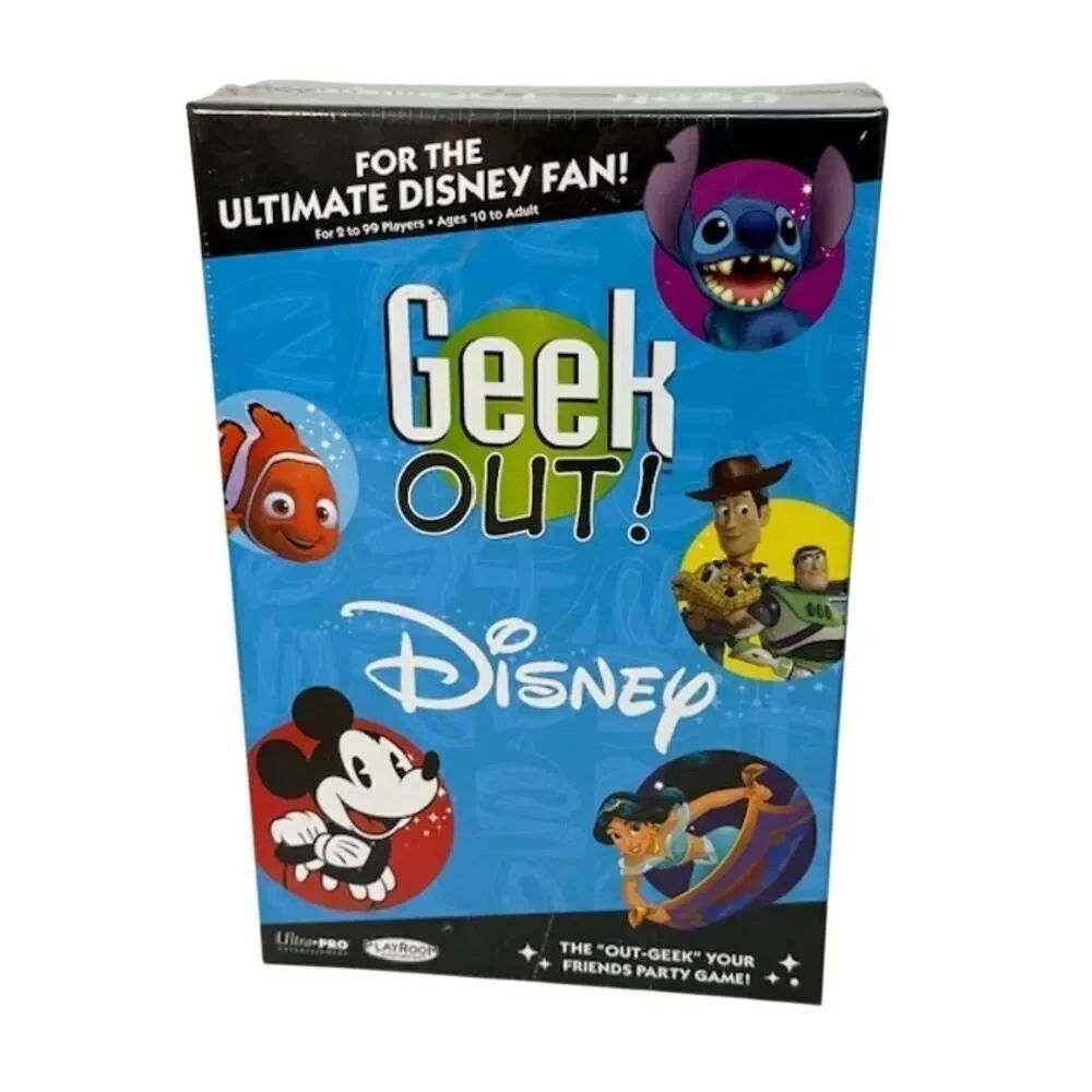Geek Out! Disney Edition Trivia Party Game - New Sealed